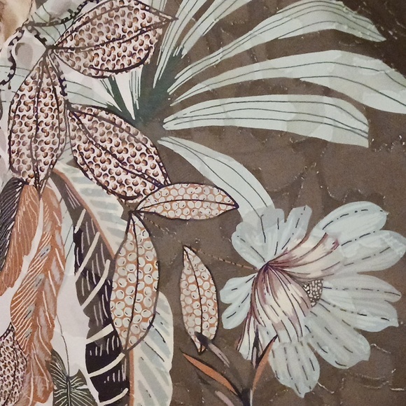 NWT Supernatural by SECRET MISSION Tropical Jungle Sandra Georgette maxi skirt - Picture 9 of 16